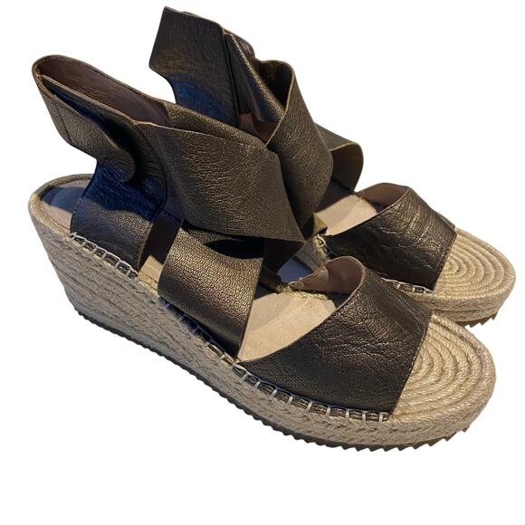 Eileen Fisher Willow Espadrille Wedge Sandal Size 9 - Picture 1 of 9